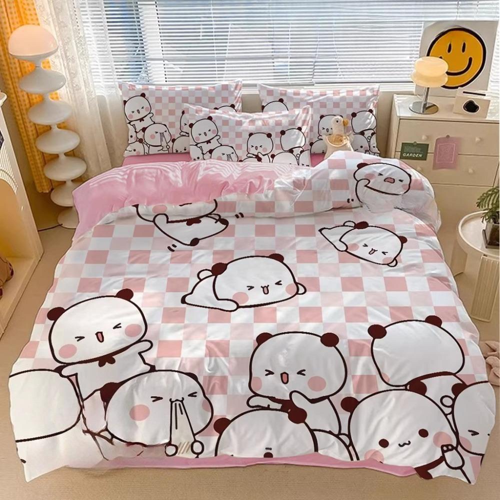 cartoon Bubu Duvet Cover pillowcase BeddingBoyGirl BedroomDecoration ChildrenGift Single Double Largebed SizeZip Duvet Cover