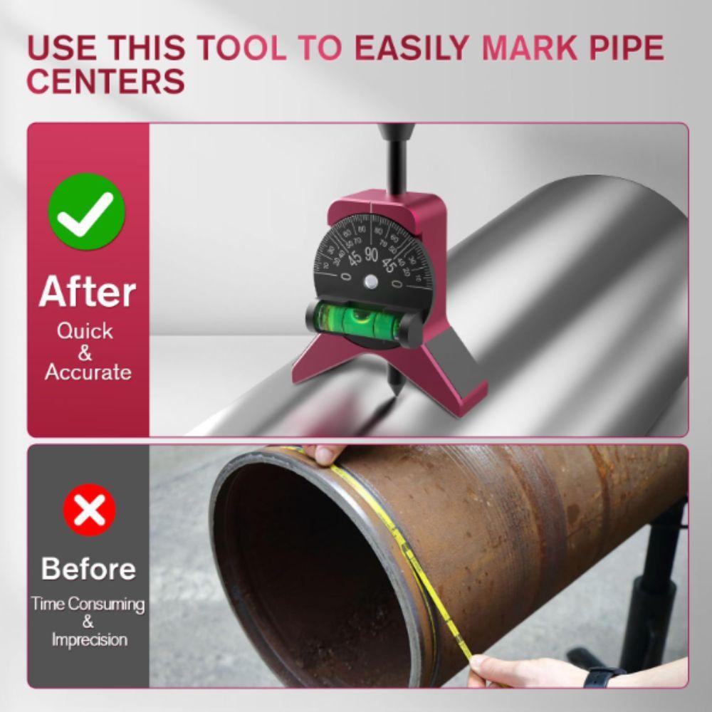 Hochgenauer Rohrmittenkörner Magnetische Verbindung Rohrmarkierer Rohrmittenfinder Rohrfitting