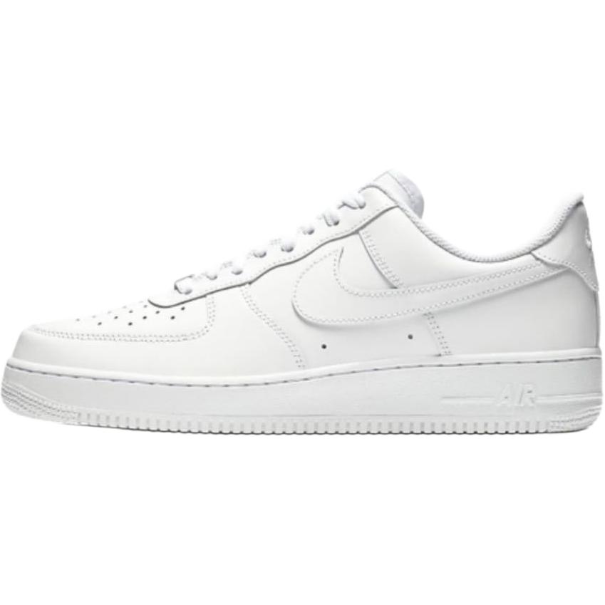 Nike Air Force 1 Abrasion Resistant Low Top Skateboard Shoes Unisex White Black CW2288-111(Team943-)