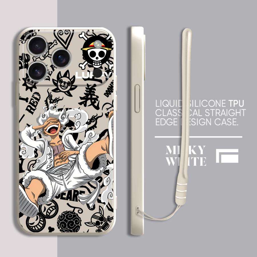 One Pieces Anime Case for Apple iPhone 17 Pro Max 7 8 13 Mini XS XR 12 Plus 15 Air 16 11 Phone Cover