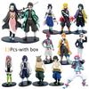 Anime Demon Slayer Kimetsu No Yaiba Figure Kamado Tanjirou Action Figure Agatsuma Zenitsu Nezuko Warrior PVC Model Toys