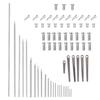 Kit de Piezas de Reparación para Oboe de 71 Piezas Tornillos de Montaje Varillas Roscadas Piezas Duraderas de Grado Profesional para Instrumentos de Viento Madera