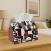 1pc Geometric Abstract Art Tissue Box Holder- Contemporary Striking Minimalist Design, Party Tissue Container, Versatile for Kitchen& Dining, Sturdy F