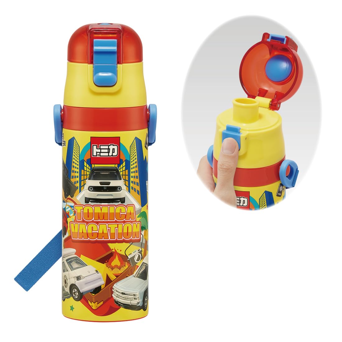 

Skater Children s Water Bottle, Direct Drinking, 470ml, Tomica 24, Boys , Insulated, Stainless Steel, Lightweight, Sports Bottle, Kids Water Bottle,