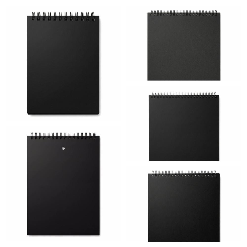 Up Turning Loose-Leaf Sketchbook Taking Notes Memo Notepad Portable Hand Ledger Office