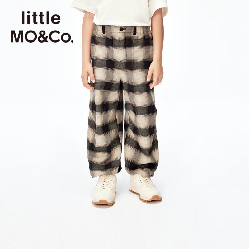 Little MO&Co. Boys Plaid Parachute Pants 120
