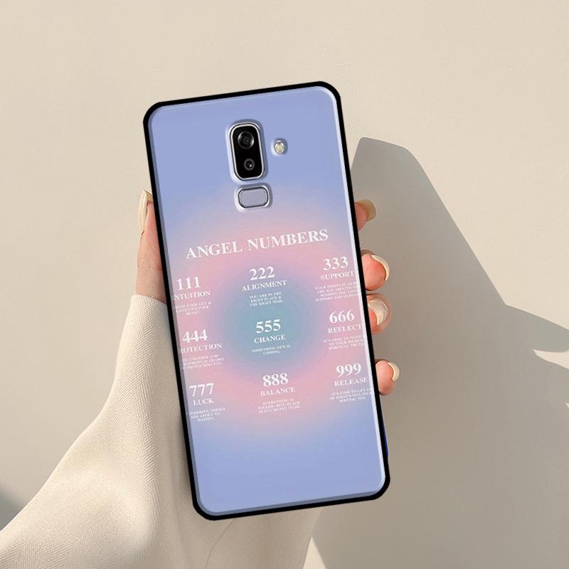 Angel Numbers Case For Samsung Galaxy J7 2016 A3 A5 J1 J3 J5 2017 A6 A7 A8 A9 J8 2018 J4 J6 Plus Cover