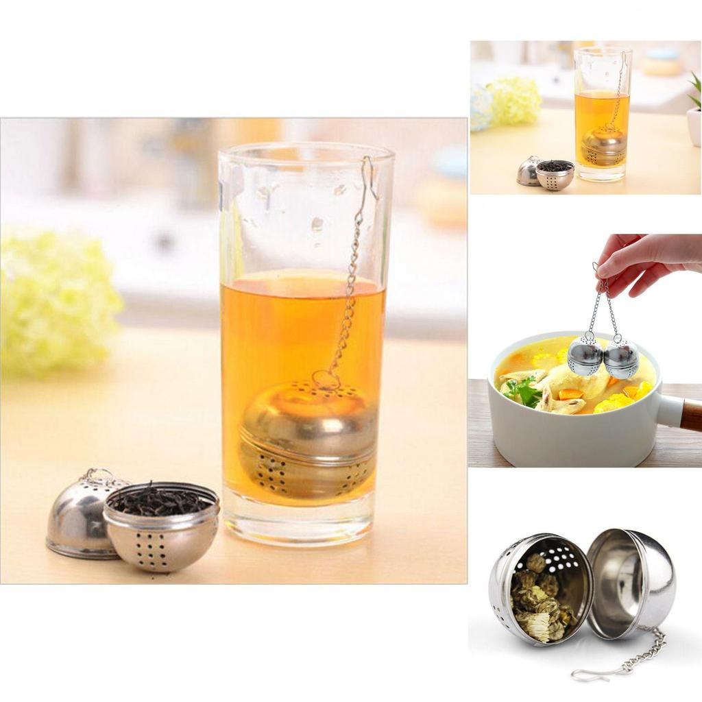Kitchen Small Tool Set With 201 Stainless Steel Seasoning Balls For Tea Brewing And Soup Making