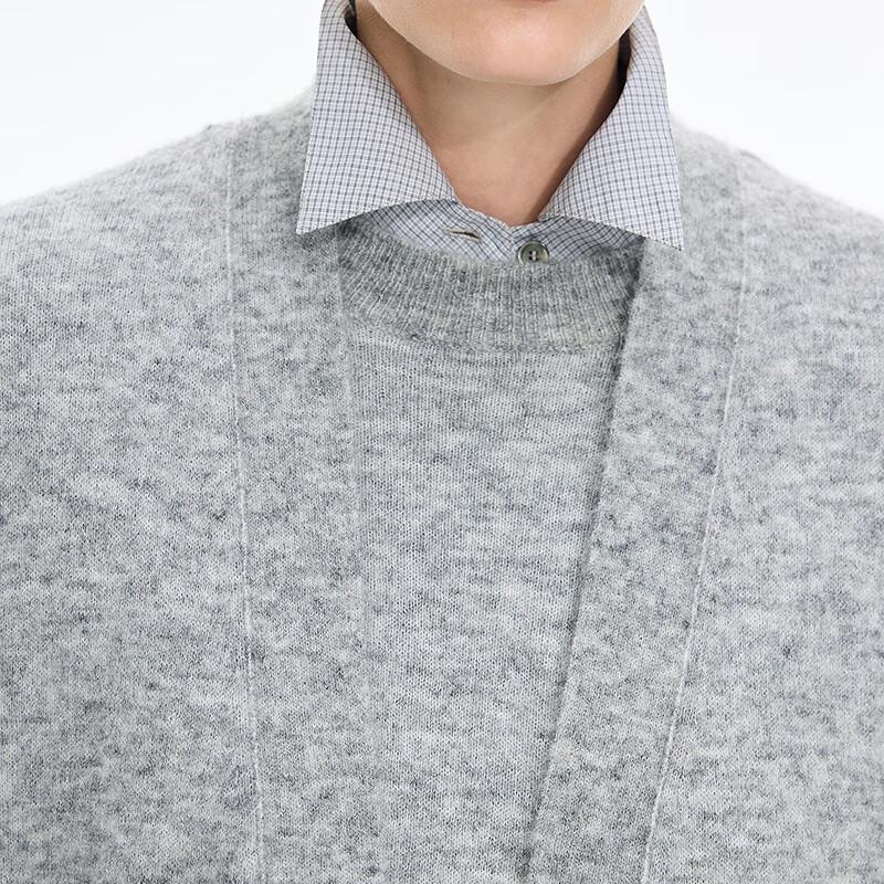 JNBY 2025 Winter Mohair Wool Blend Knit Cardigan