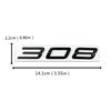 AAXI1 3D Car Rear Trunk Emblem Sticker for Peugeot 308 Auto Metal Letter Badge Decal Exterior Decoration
