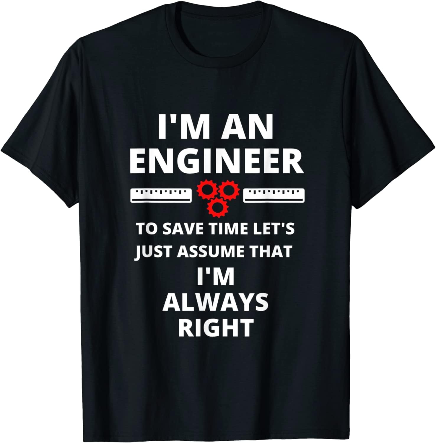 I m an Engineer - Funny Sarcastic Engineering Gift T-Shirt Black XXL чёрный