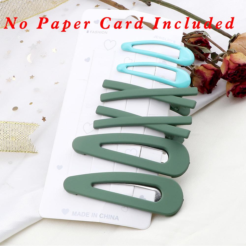 Mixed 5Pcs/Set Hair Clips Accessories Sweet Simple BB Hairpin X-shaped Hairpins 6Pcs/Sets Solid Purple Color Barrettes Headdress