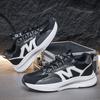 Autumn New Casual Men's Shoes Student Casual Sports Running Shoes Trendy Black Breathable Soft-soled Men's Shoes