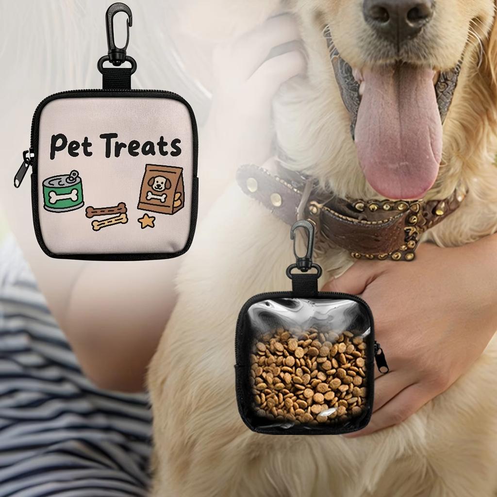 Multifunctional Pet Training Set With Hook and Zipper For Dog Transparent Snack Bag Accessories for Walking and Training
