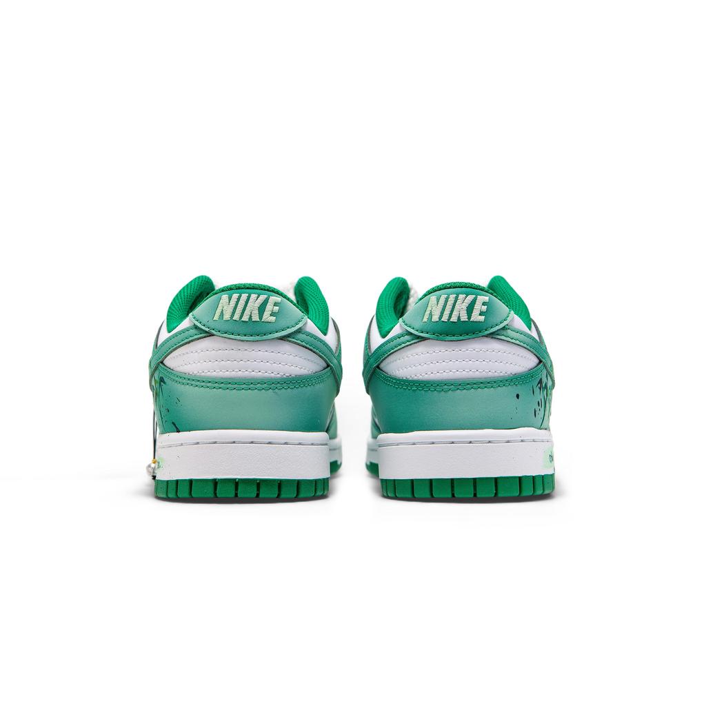 Nike Dunk Slip Resistant Abrasion Resistant Low top Skateboard Shoes Men's White Green HF5441-101(Team1326-SBOX)
