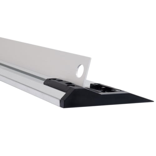 Shinwa Sokutei Aluminum Cutter Ruler, Cut Master PROTECT, 2m, Dual Graduations, 65068