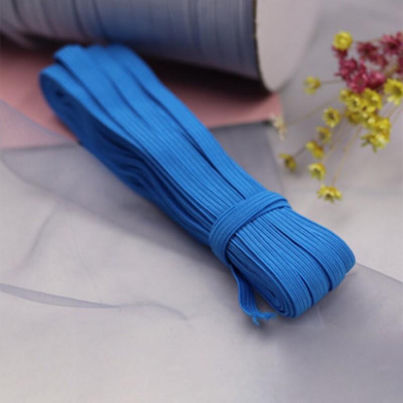 Цветная плоская эластичная лента для шитья 6mm королевский синий