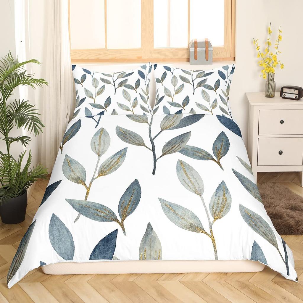 Ethnisches Boho Bettbezug-Set Full Bohemian Vintage Bettwäsche-Set Retro Floral Exotische Bettdeckenhülle Für Erwachsene Frauen Männer 3-teilig