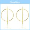 Geometric Hoop Trendy Earrings Minimalist Alloy Statement Jewelry Women For