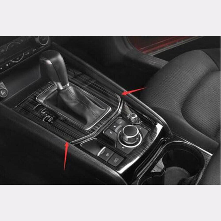 For Mazda CX5 CX-5 2017-21 Black Titanium Central Console Gear Shift Frame Trim