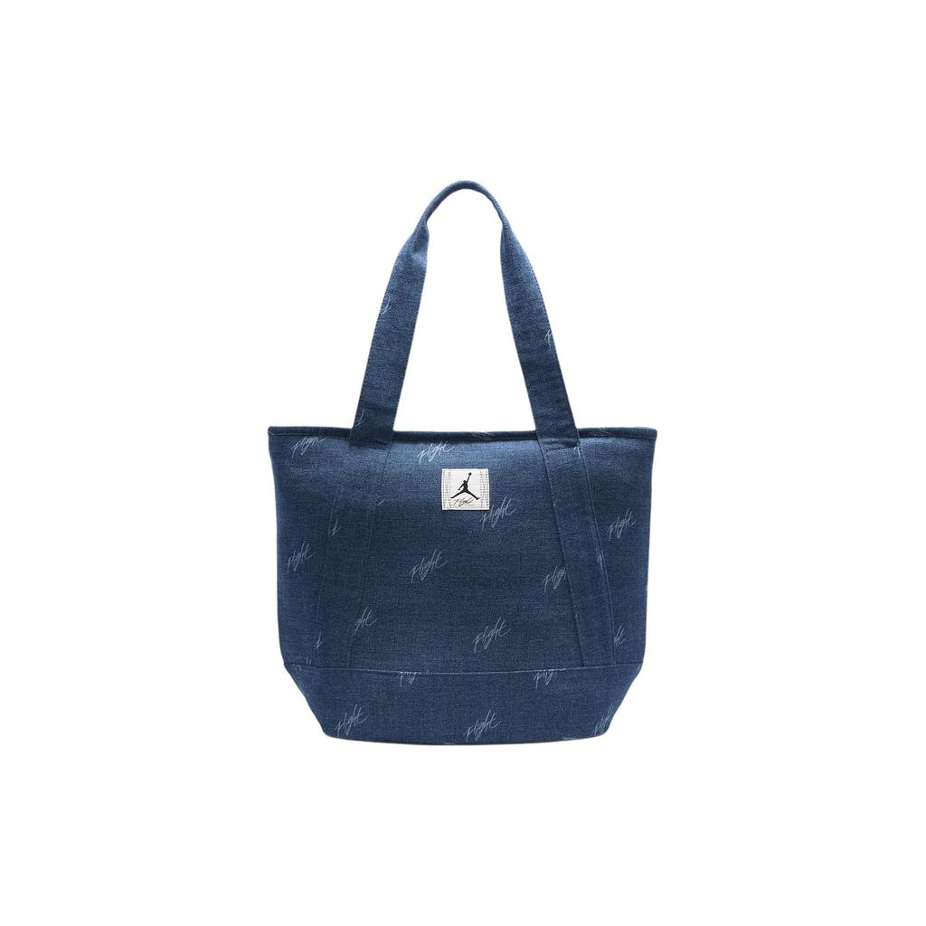New Jordan Flight Cotton Tote Bag, Shopping Bag, Shoulder Bag Unisex Denim Blue HF7297-416