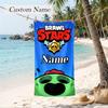 Brawl Stars Custom Name Printed Beach Towel Personalized Soft Towel For Swimming Beach Travel