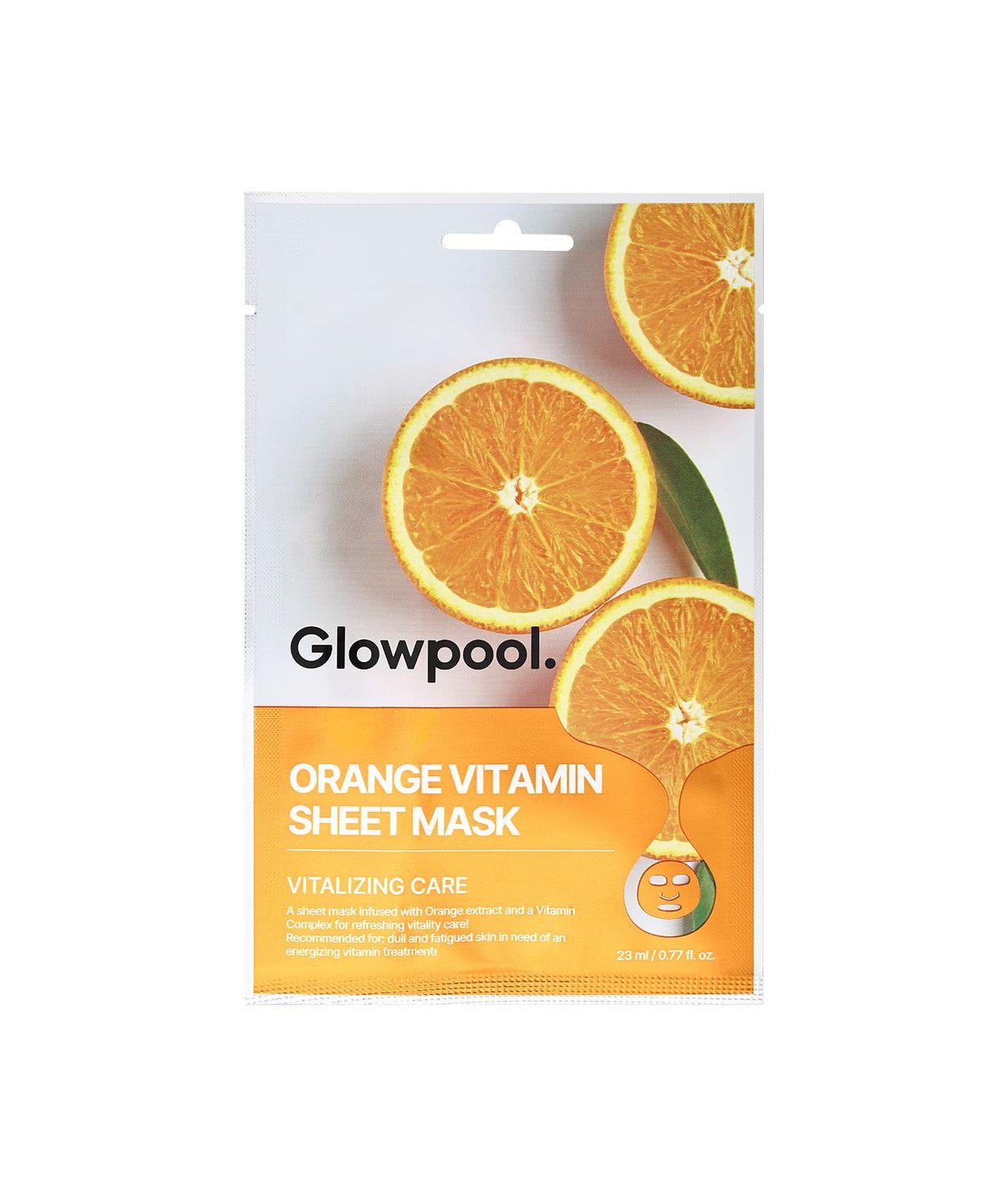 Glowful Orange Vitamin Sheet Mask x 10EA (Transparent Pouch)