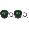 Round Panel Voltage Meter LED Digital Display Car Voltage Gauge Waterproof Voltmeter Volt Detector Tester