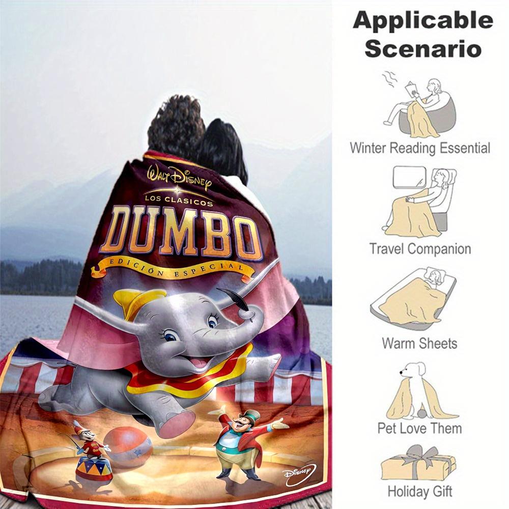 1pc, Disney Dumbo Blanket Soft Warm Throw Blankets for Friend, Outdoor Blankets, Living Room, Travel, Camping