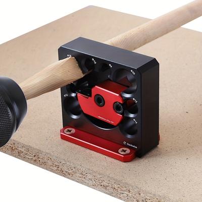 Adjustable 8-Hole Dowel Maker Jig with Carbide Inserts - Versatile Woodworking Tool for Electric Drills, Milling Square To Round Sticks, Sizes 8-20mm
