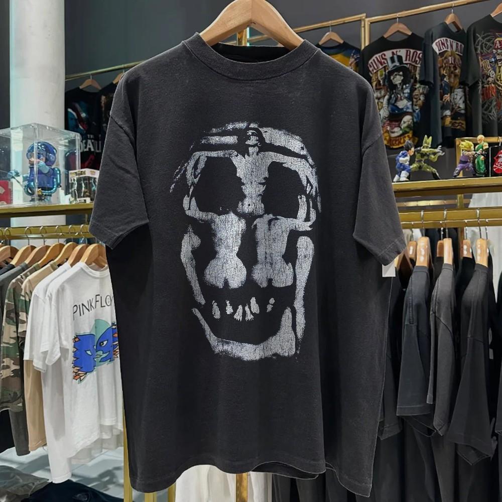 1988 Дали In Voluptas Mors Редкая стираная черная футболка Мужская большая Унисекс футболка L