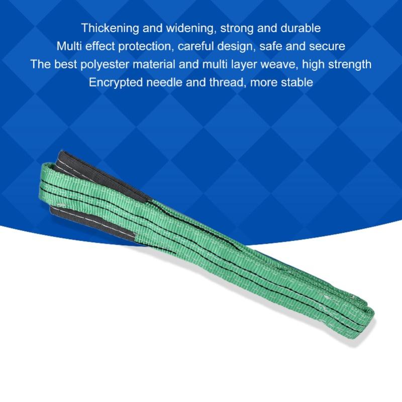 Lifting Slings Straps Heavy Duty 2T Load Capacity High Strength Polyester Colorful Flat Webbing(2meter(6.56ft) )