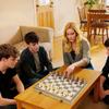 15 Inch Chess Set, Foldable Chess and Draughts Set, Brown