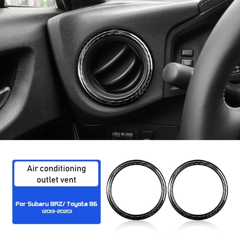 For Subaru BRZ & Toyota 86 2013-2020 Real Hard Carbon Fiber Interior Trim Car Center Console Switch Button Cover Sticker