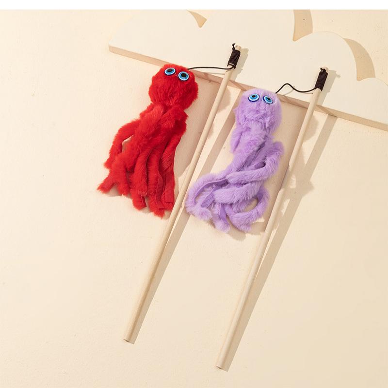 Interactive Cat Toys Plush Cat Playing Toys Funny Kitten Stick Catcher Teaser Toys for Cats Pet Supplies Products