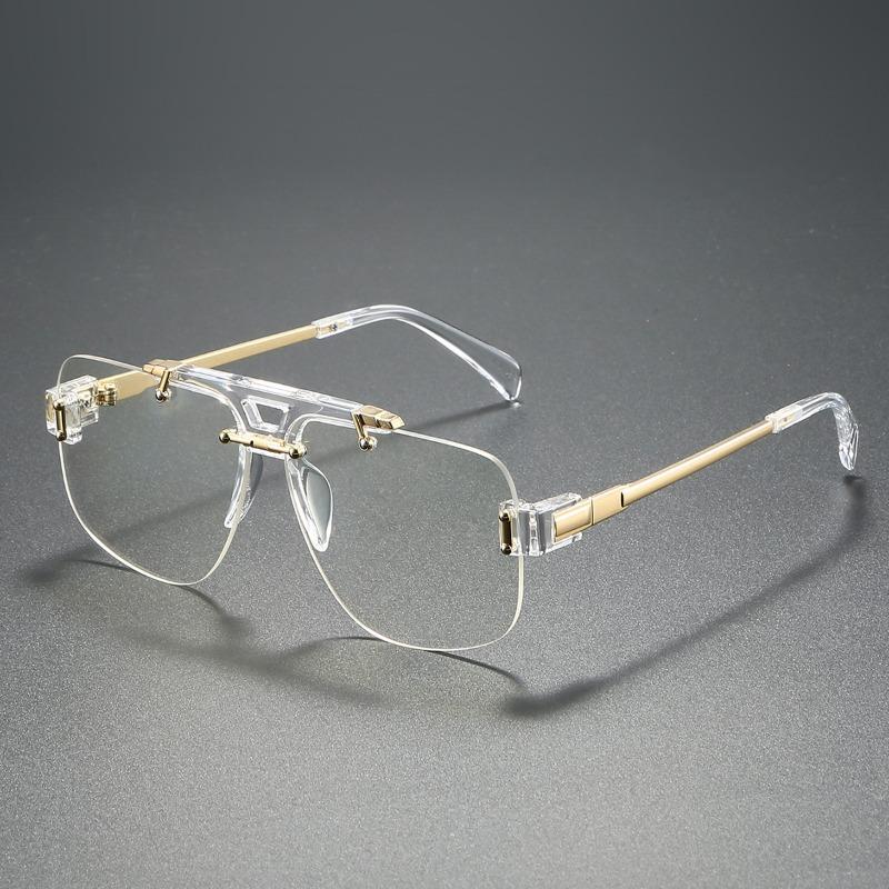 

Неполяризованные квадратные безободковые солнцезащитные очки женские модные прозрачные с градиентными линзами цвета морской волны ретро заклепки мужские солнцезащитные очки