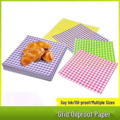 Gingham Greaseproof Food Packaging Paper