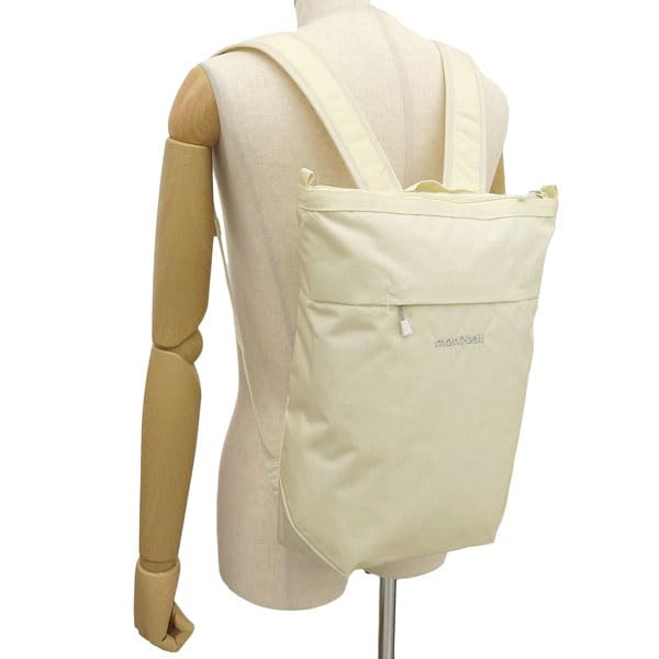 Backpack for Men and Nylon Bernina Pack 10 A4 Compatible [Montbell] Women, 1123903, (Ivory (IV))