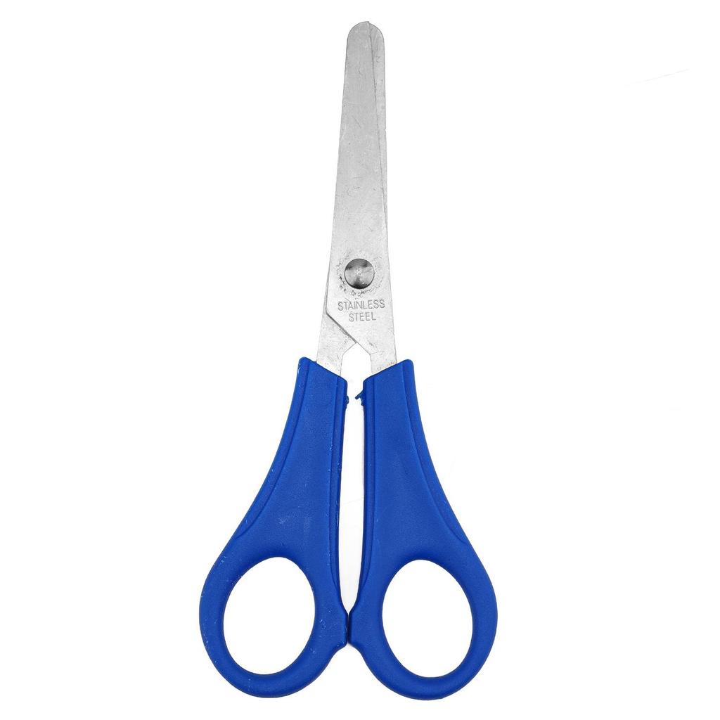 Stainless Steel Long Head Student Craft Scissors with Scale