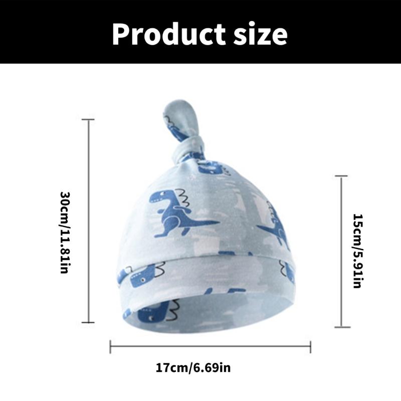 Breathable Baby Bonnet Hat Cotton Newborns Earflap Bonnet Fetal Caps Comfortable Headwear for 0 To 3 Months Unisex