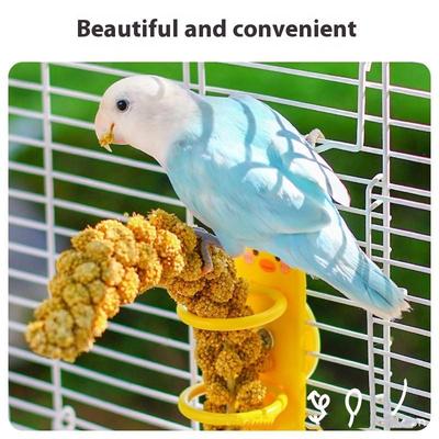 Cute Cartoon Yellow Duck Bird Feeding Fruit And Vegetable Rack Cage Bird Feeders Grain Clip Vegetable Grain Clip Bird Supplies