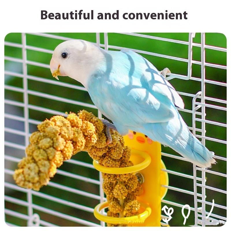 

Милая мультяшная желтая утка, птица, кормушка для фруктов и овощей, клетка, кормушки для птиц, зажим для зерна, зажим для овощей, зажим для зерна, товары для птиц