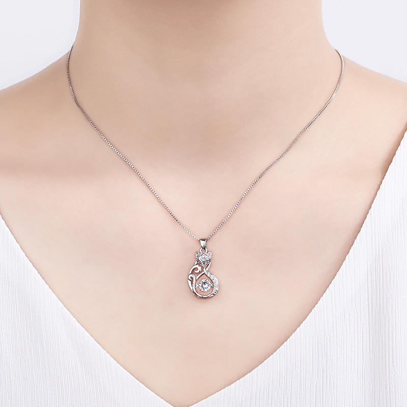 Lindon Damen-Halskette mit Anhänger, Kupferlegierung, Zirkon, modisches Geschenk