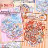 Large 3D Landscape Sticker: Miniature House & Decompression Scene for Journals