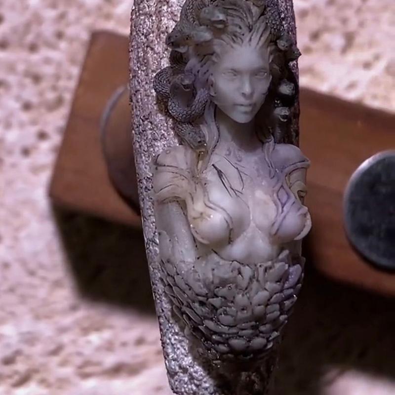 1 Pcs 3D Snake Girl Nail Silicone Carving Mold Snake Diy Nail Decoration Art Nail Beauty Charm Silicone Nail Mold Nails Products