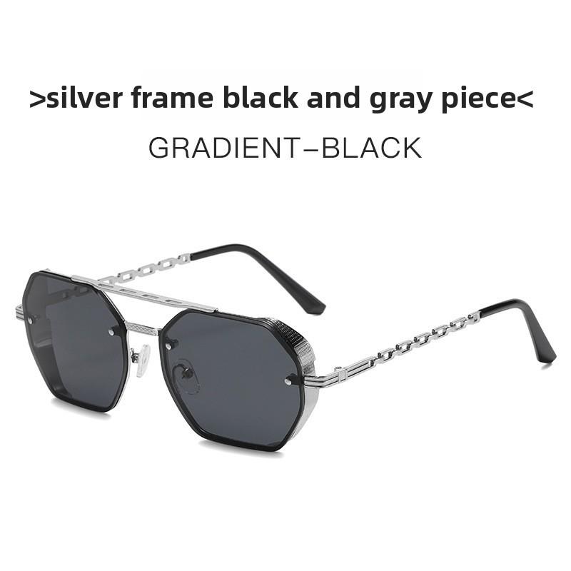 Geometrische Polygon-Sonnenbrille Mit UV400-Schutz Für Sommerliche Outdoor-Mode