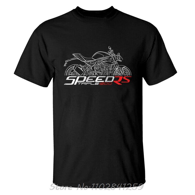 

Triumphs Speed Triple 1200 RS 20212025 Graphic Tshirt Men Clothing Oversized Tshirt Summer Short Sleeve Cotton T Shirt Tops 4XL