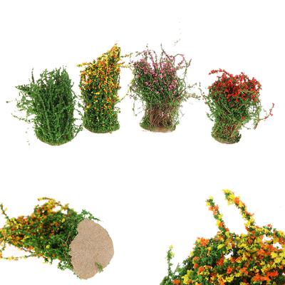 1/12 puppenhaus Miniatur Multicolor Blume Bush Grüne Pflanze Blume Modell Spielzeug