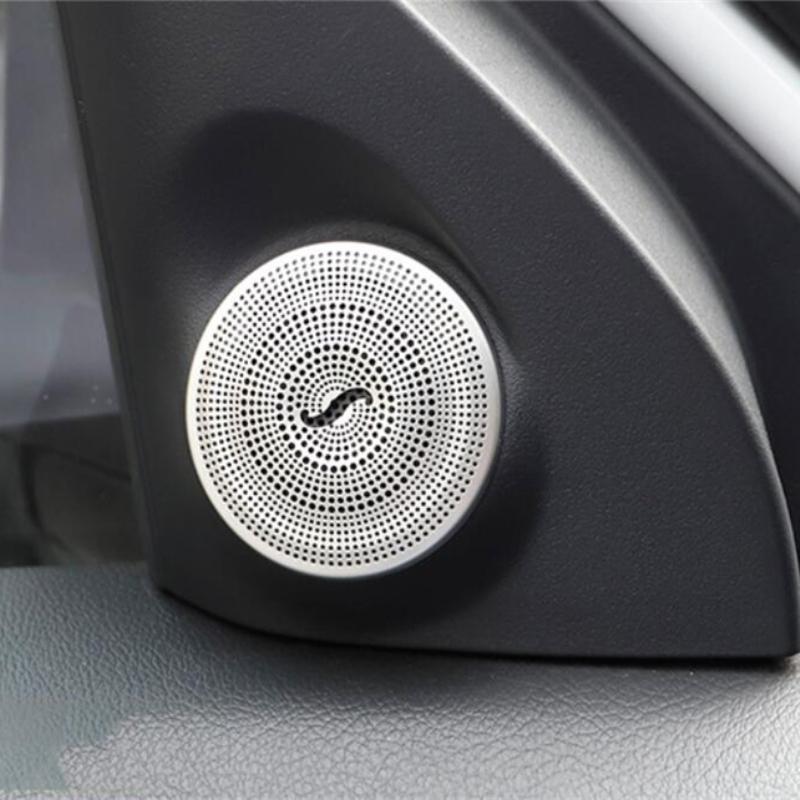 For Mitsubishi Outlander 2013 -  Door Audio Speaker Loudspeaker Frame A  Pillar Horn Decoration Cover Interior Accessories