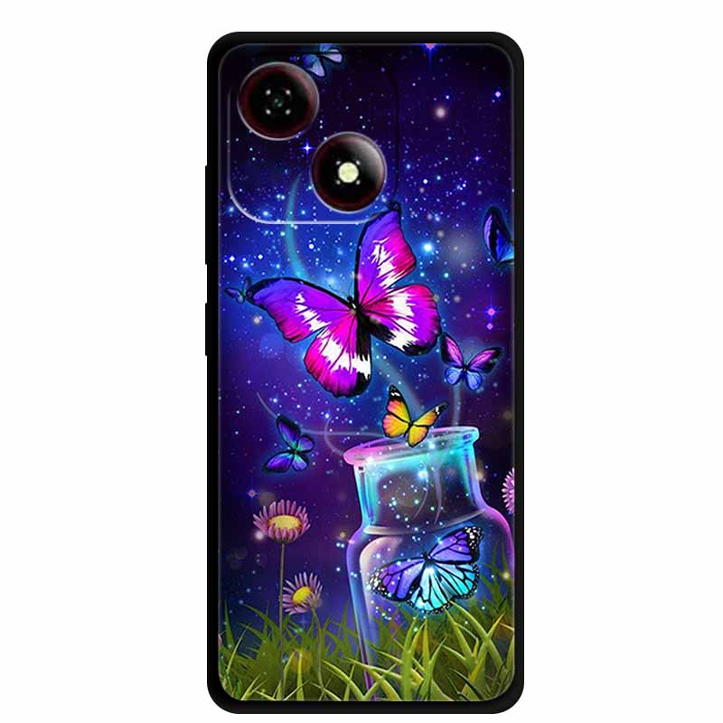 Case For ZTE Blade A35e Global Soft Silicone Phone Cases for ZTE Blade A35 E Dustproof Back Cover Moon Wolf Coque for ZTE A35E